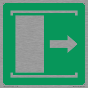 E033 safe condition door slides right to open